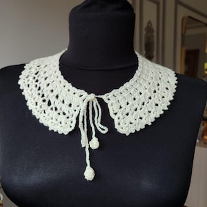 Crochet Lace Collar – Vintage Peter Pan Style