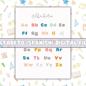 Alphabet (Spanish) Poster Digital File