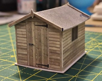 Model Railway Small Fenced Substation Building Kit – 1:76 OO Gauge, Unassembled Plastic Kit, Perfect For Layout Scenery