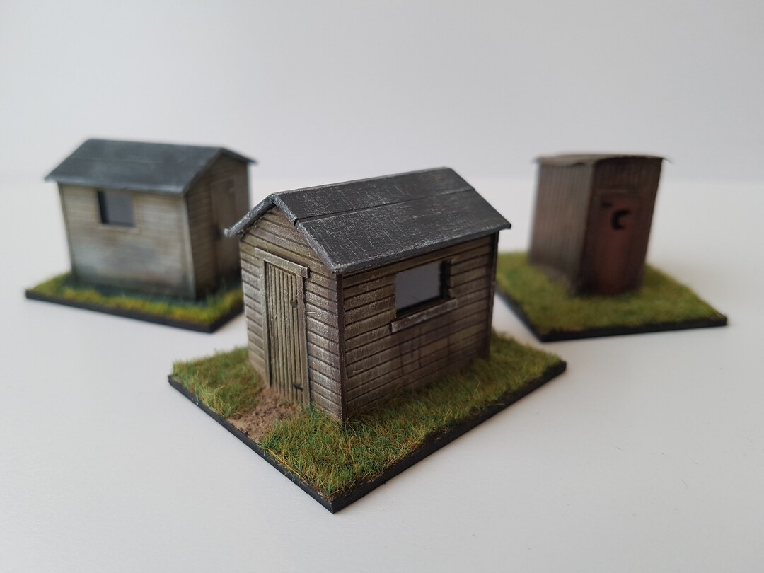 BULKSCENE OO Gauge 1/76 Brown Rusty Stillage Containers – Pack Of 5, Pre-Built Weathered Resin Models