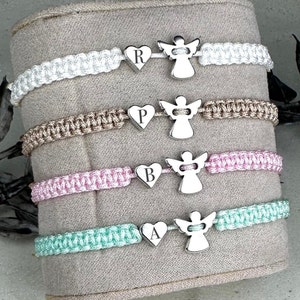 Armband Engel - Kommunion Geschenk Mädchen - Armband Konfirmation - Schutzengel - Firmung Armband - Taufarmband Mädchen - personalisiertes