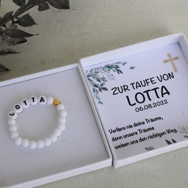 Taufarmband - Babyarmband - Armband zur Taufe - Konfirmation - Kommunion - Geschenk zur Geburt - Taufgeschenk