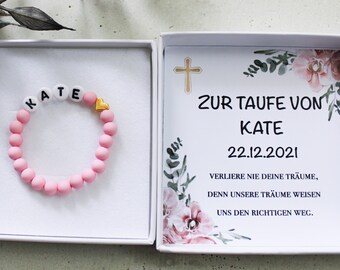 Taufarmband - Armband zur Taufe - Konfirmation - Kommunion - Geschenk zur Geburt - Taufgeschenk - Taufe Mädchen