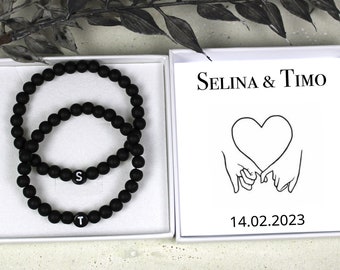 Partnerarmband inkl Box・Gravur Armband・Geschenk für Freund