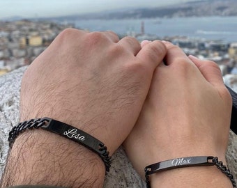 Partnerarmband – Partner passendes Armband – Freundschaftsarmbänder – Armbänder mit Buchstaben – Partner Schmuck Geschenkideen