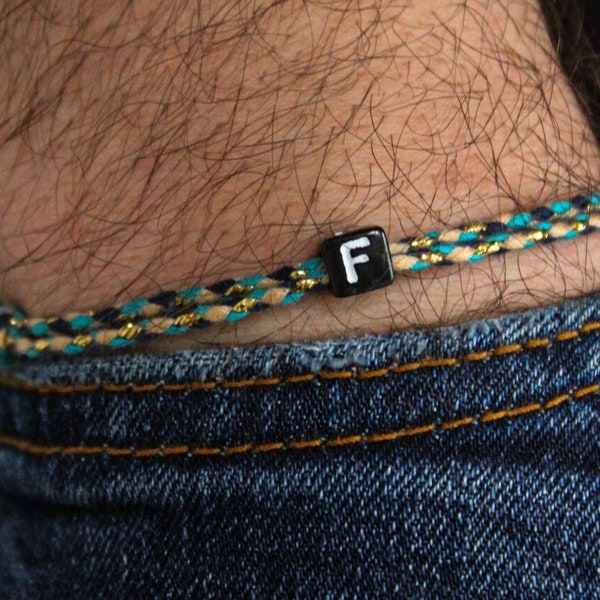 Partnerarmband – Freunde Passende Armbänder – Handgemachte Paar Armbänder – Armbänder mit Buchstaben – Schmuck Geschenkideen