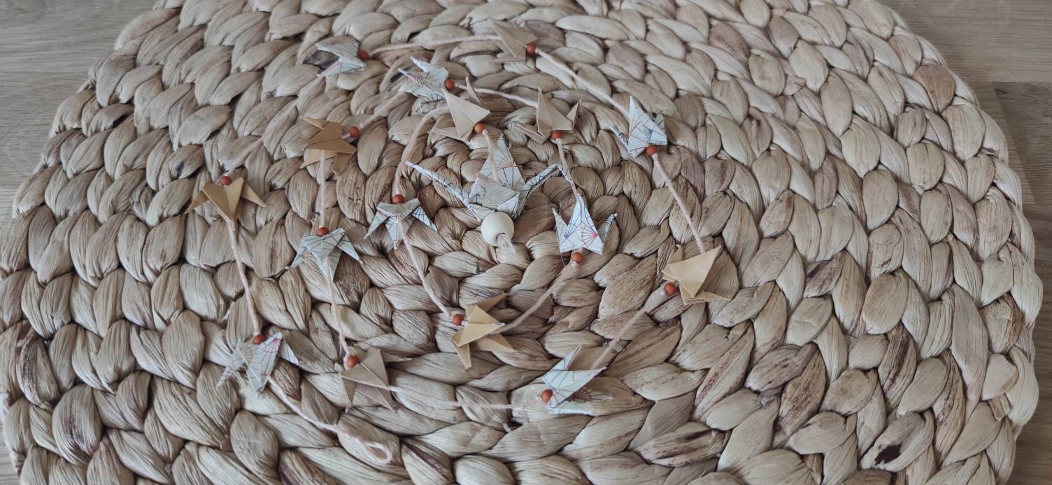 Guirlande Grues Origami
