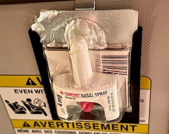 Visor mounted Narcan holder Naloxone