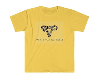 Gadsden Flag Parody Feminist Shirt, Bodily Autonomy Liberal Tshirt, Pro Choice Shirt for Men, Uteruses Shirt, Leftist Gifts, Veteran Owned