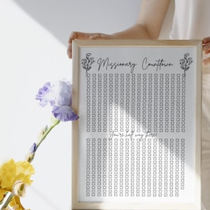 18 Month Missionary Countdown Printable- Daily Tracker for LDS Sisters- Instant Download PDF