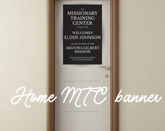 Custom At-Home MTC Poster • Personalized Missionary Gift (PDF Download)