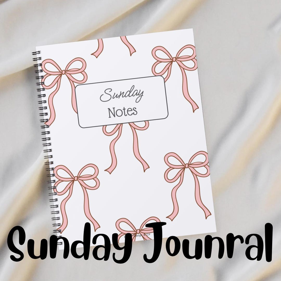 Sunday Note Pics Sunday Notes Journal: LDS Sacrament Meeting Notebook, Guided Prompts - Etsy