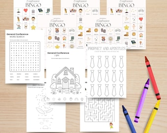 Afdrukbare bundel activiteiten kinderconferentie – interactieve spellen, puzzels en kleurplaten