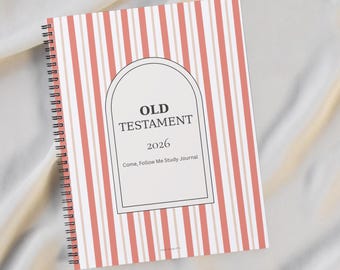 2026 Come Follow Me Old Testament Journal Printable • Weekly Study Notebook • LDS Scripture Study