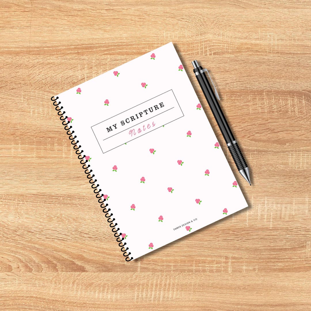 Scripture Notebooks Scripture Study Notebook | 5x7 Compact Scripture Journal | 90-day Daily ...