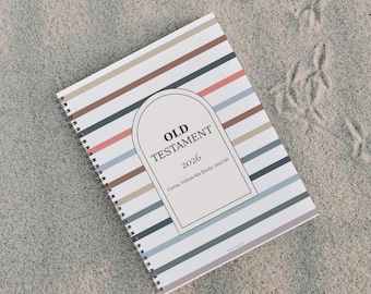 2026 Come Follow Me Old Testament Journal Printable • Weekly Study Notebook • LDS Scripture Study