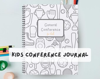 LDS General Conference Journal For Kids: Activity Notebook (Instant Download- PDF)