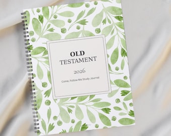 2026 Come Follow Me Old Testament Journal Printable • Weekly Study Notebook • LDS Scripture Study