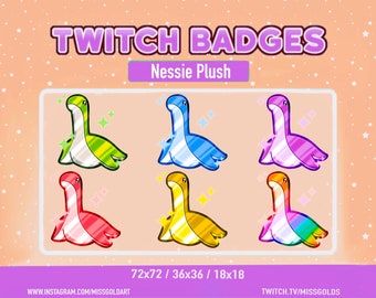 Nessie Apex Legends Badges, Nessie Badges, twitch streamers, sub badges for twitch streamers, Nessie twitch emotes for streamers