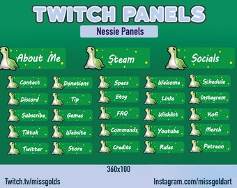 28 Nessie Apex Legends panels, Nessie panels, twitch streamers, panels for twitch streamers, Nessie twitch panels for streamers
