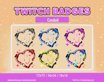 Conduit Badge, Conduit Apex Badges, twitch streamers, sub badges for twitch streamers, Conduit Apex Legends twitch Badges for streamer