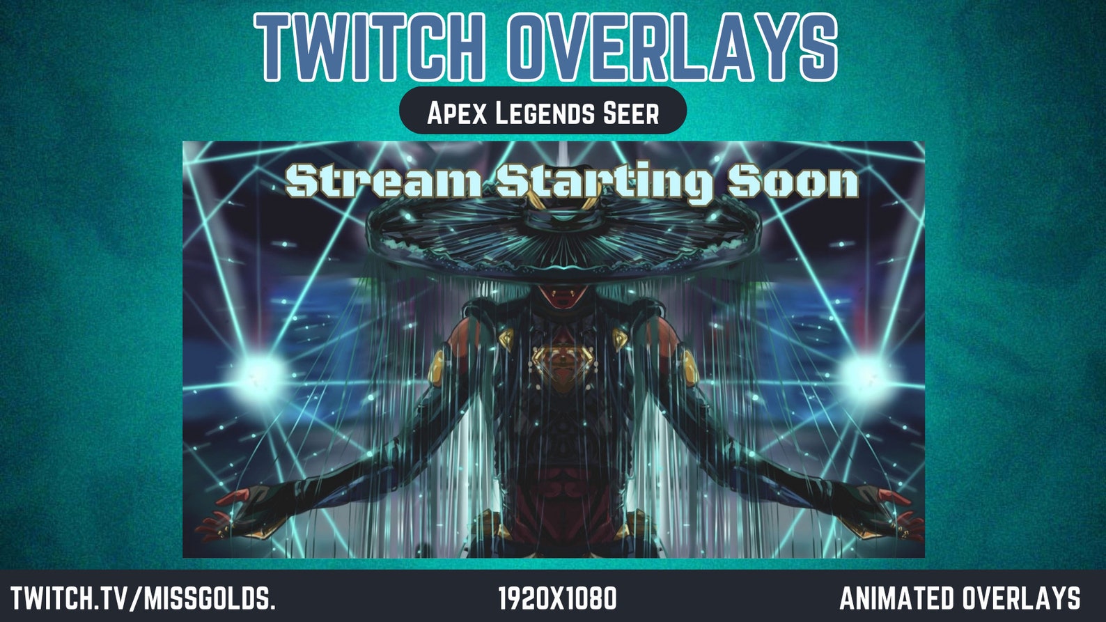 Animated Seer Scenes From Apex Legends, Seer Overlays, Twitch Streamers