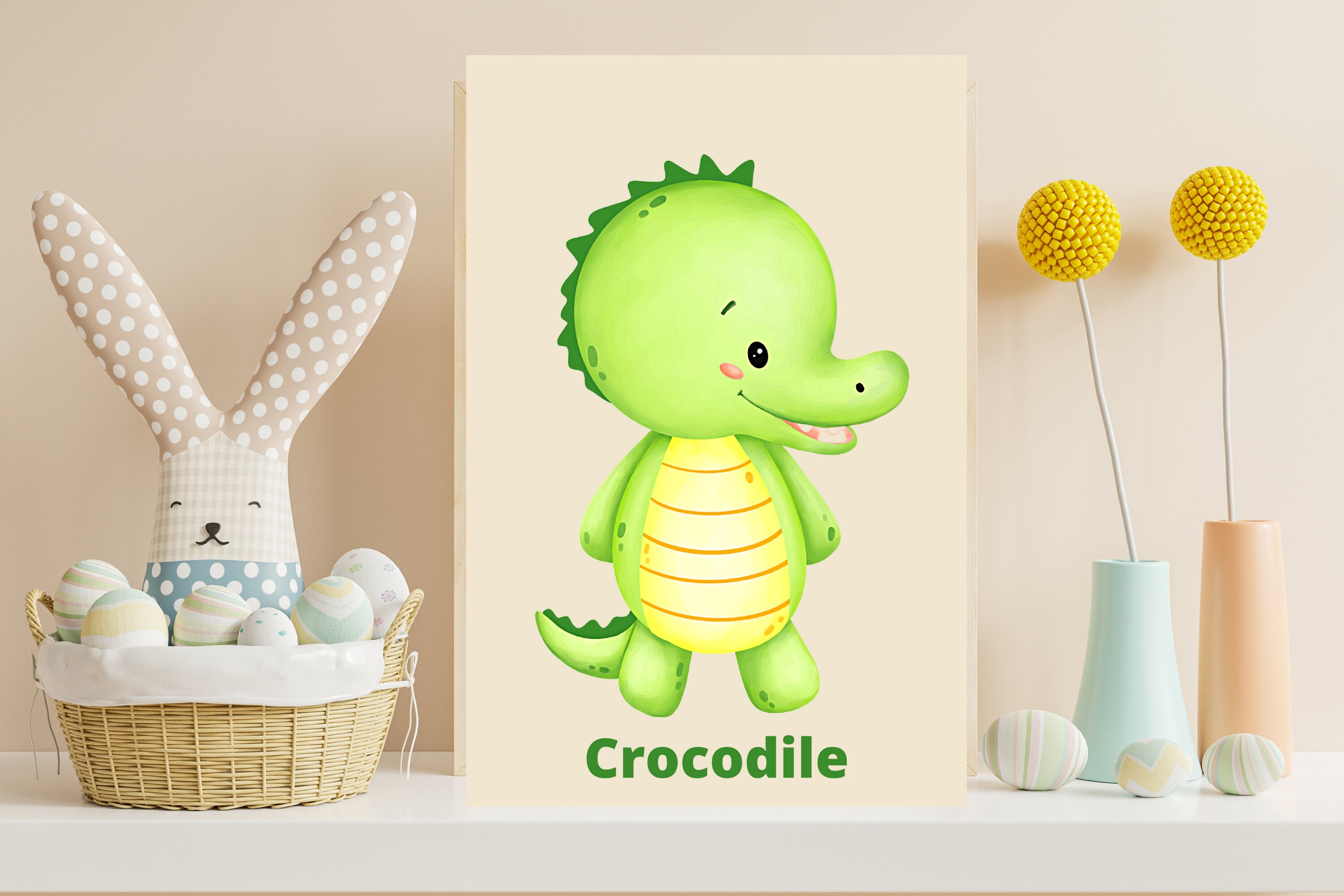 Tableau Enfant, Tableau Bébé, Crocodile, Toile Animaux, Bébé Animaux, Animaux Du Monde, Croco