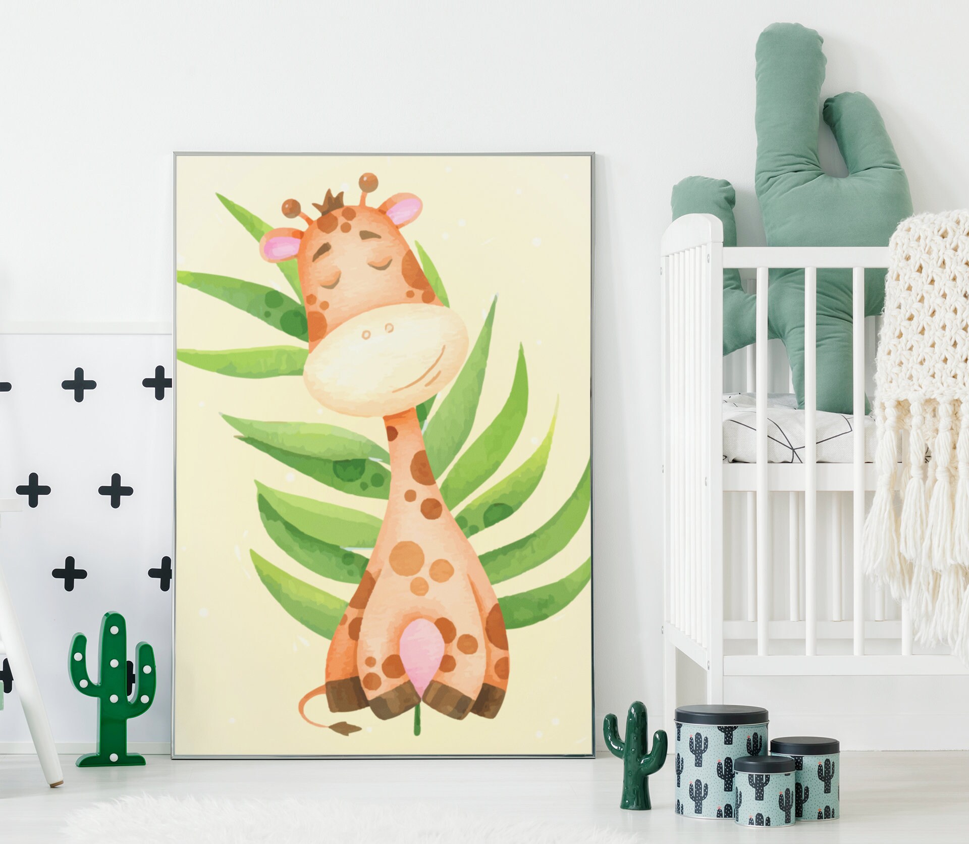 Tableau Enfant, Tableau Bébé, Giraffe, Toile Animaux, Bébé Animaux, Sophie La Giraffe