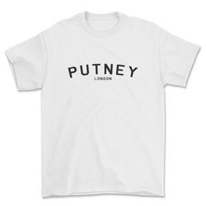 Putney t-shirt, district 1 style, regional london city england tshirt.