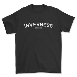 Inverness T-shirt, District 1 style, Regional City Scotland tshirt.