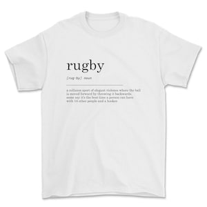 Rugby definition t-shit funny rugby sports gift - unisex t-shirt.