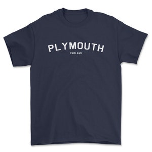 Plymouth City T-shirt, district 1 style, Regional Gift, England City t-shirt.