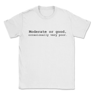 Die Versand prognostizierte T-Shirt mäßig oder gut, vereinzelt sehr schlecht. unisex Stimmung Tshirt