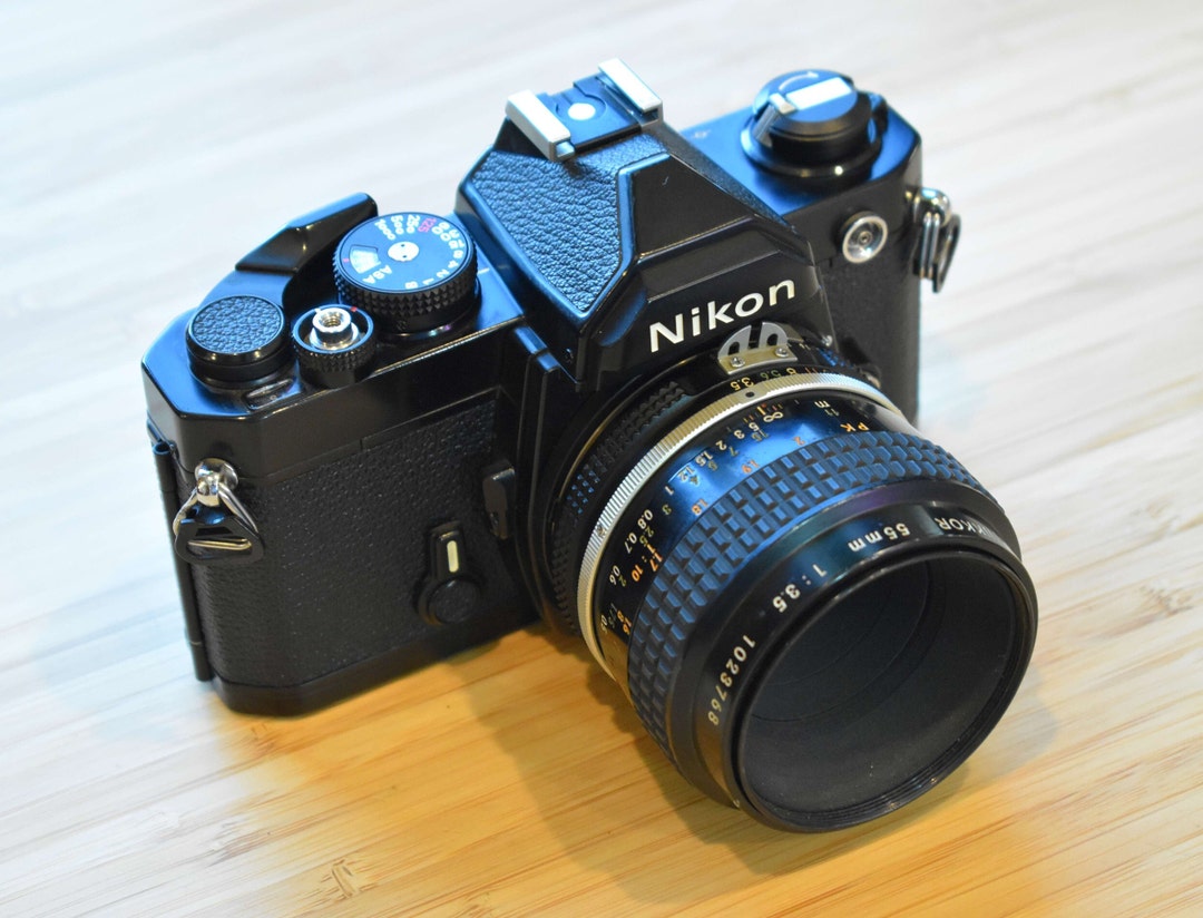 Nikon FM 35mm Film Camera With Nikon 55mm F3.5 Lens - Etsy