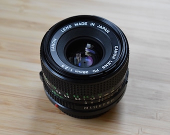 Objetivo para cámara de película Canon FD 28 mm F2.8 - 35 mm