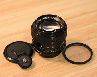 Canon FD 50 mm F1.2 - Objetivo vintage para cámara de película de 35 mm