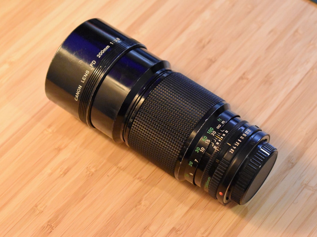 Canon FD 200mm F2.8 Telephoto Vintage 35mm Film Camera Lens Etsy