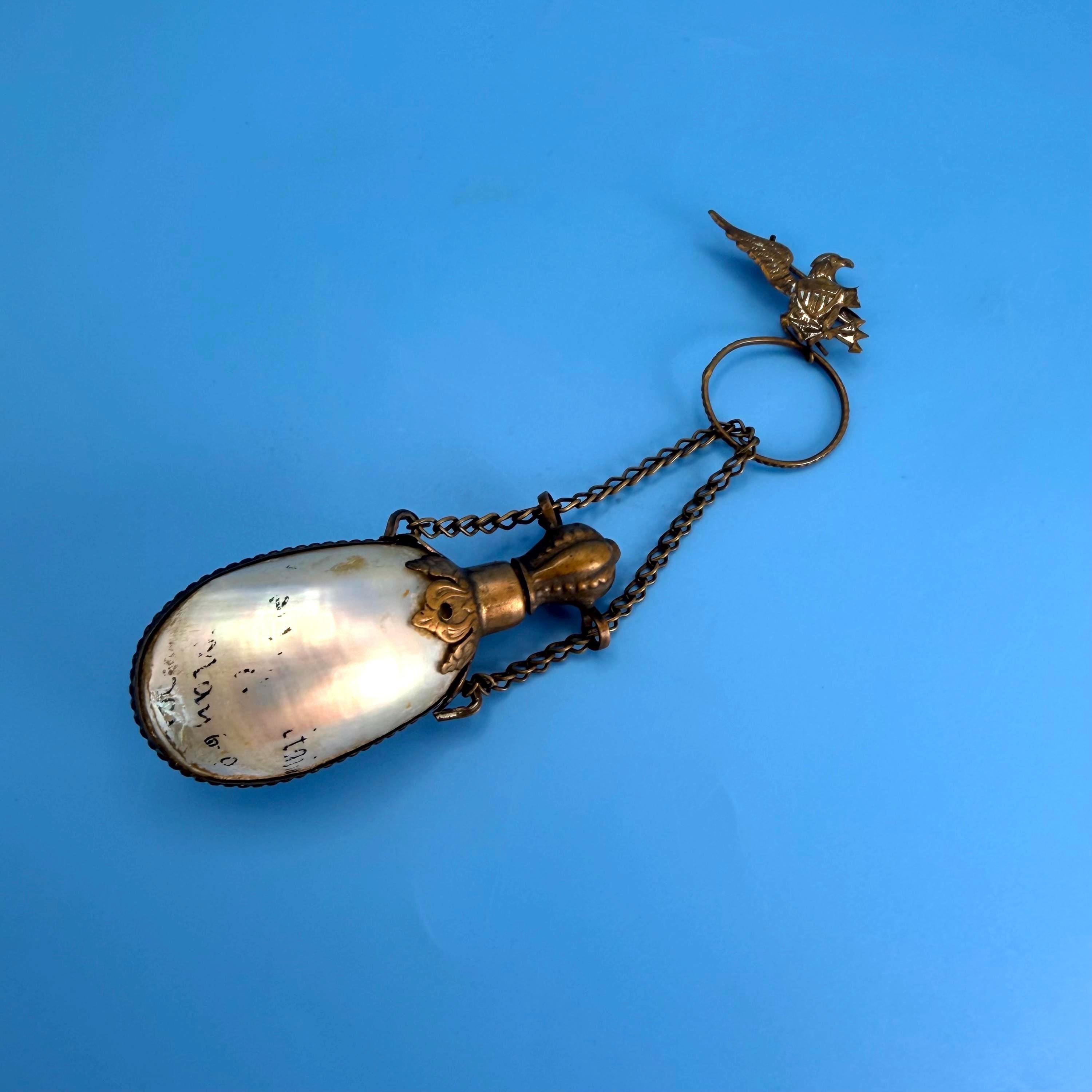 Vintage Mother of Pearl Perfume Bottle - Etsy