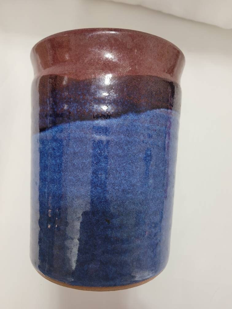 Gatlinburg TN Smoky Mountain Pottery Wine Chiller or Utensil Etsy