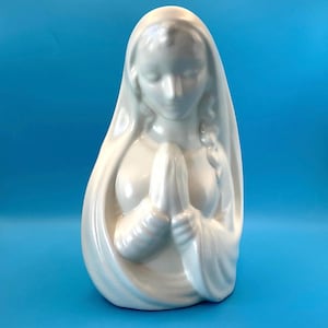Haegar Praying Madonna Art Piece Planter, Vintage Ceramics
