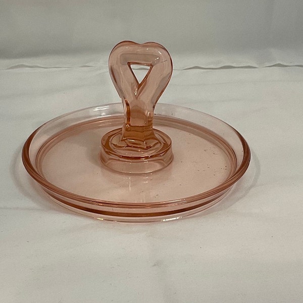 Vintage 1930s Depressionware Light Pink Ash tray/Candy Bowl/Jewlery Tray