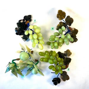翡翠のブドウの房 - Etsy 日本