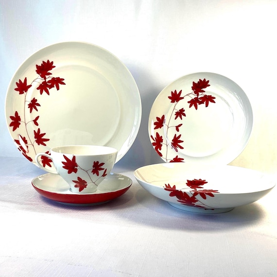 Mikasa Red Dinnerware Sets Mikasa Parchment L3471 Red Set Of Soup