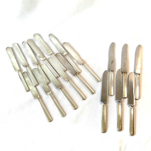 Vintage Wm Rogers Silver Plate Knife Set: 18-Piece Simeon L & George H Rogers
