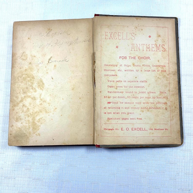 The Gospel in Song by EO Excell: 1885 Copyright for Sunday Schools and Revival Meetings image 5