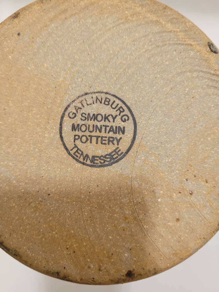 Gatlinburg TN Smoky Mountain Pottery Wine Chiller or Utensil Etsy