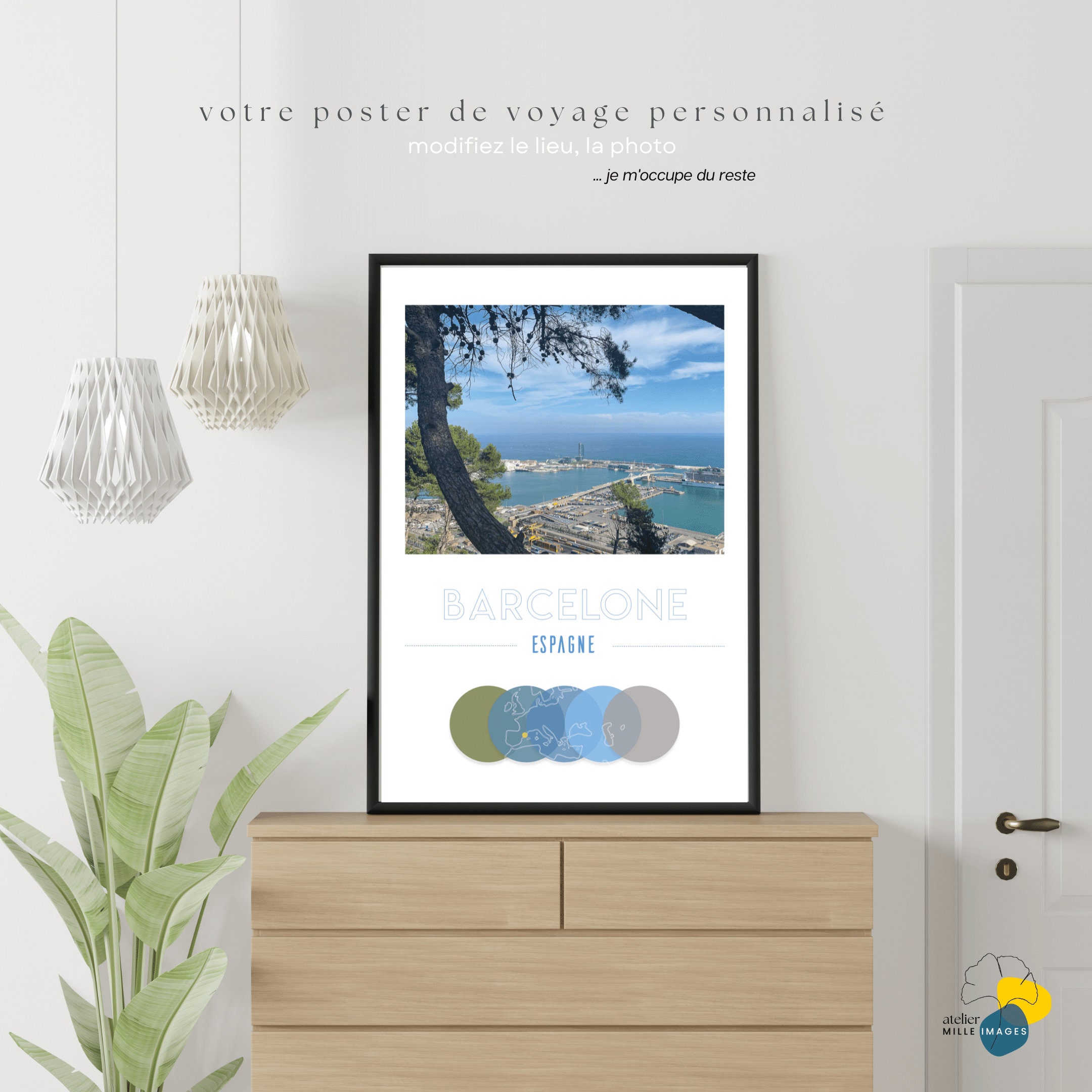 Souvenirs de Voyage - Poster Personnalisé