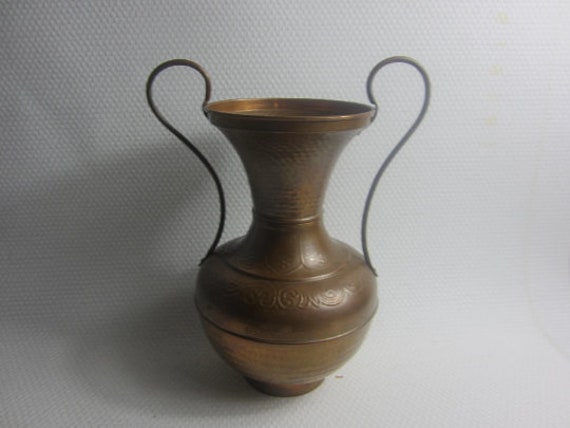 Superbe Français Pichet/En Cuivre Vintage Battu à La Main.