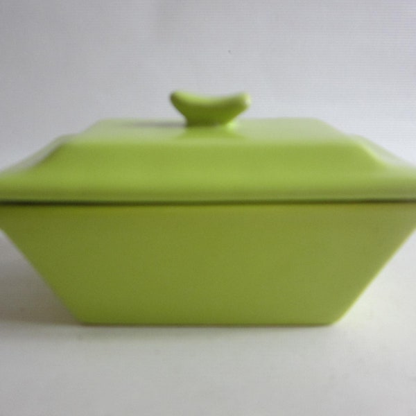 Green Butter Dish Etsy