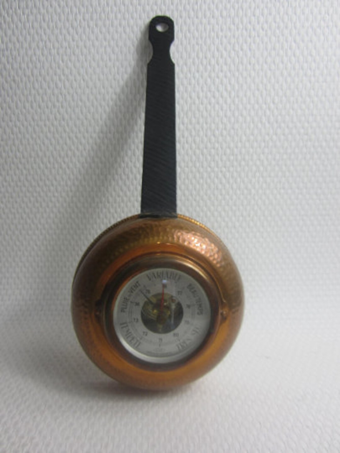 Stunning French Vintage Glass Barometer Attached to a Copper Pan. - Etsy